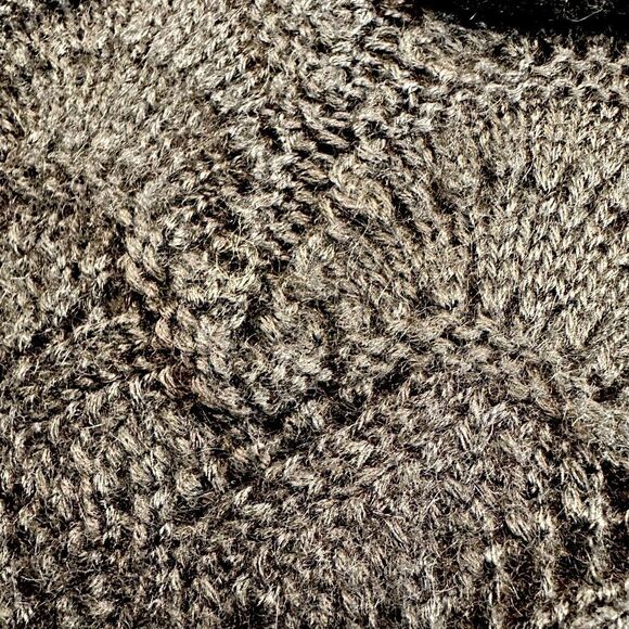 Ralph Lauren Collection Fall 2010 Hand Knit Black Alpaca Pointelle Turtleneck - Picture 3 of 16